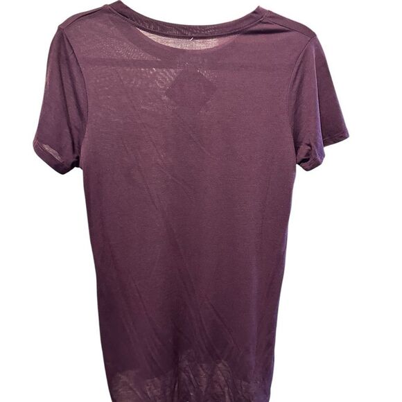 NWT Beatles Juniors/Teens Maroon Graphic Tee Shirt Come Together Song Lyrics - M - Picture 3 of 6